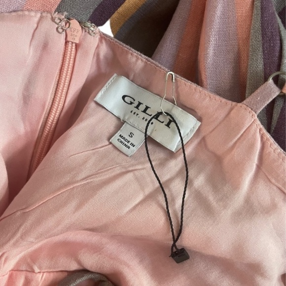 Gilli Button Front Fitted Bodice Dress D - Picture 5 of 8